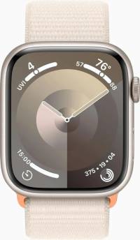 Часы Apple Watch Series 9 GPS 45mm Starlight Aluminum Case with Sport Loop Band Starlight (Сияющая звезда)