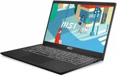 Ноутбук MSI Modern 15 H B13M-099RU Core i7 13700H 16Gb SSD512Gb Intel Iris Xe graphics 15.6" IPS FHD (1920x1080) Windows 11 Professional black WiFi BT Cam (9S7-15H411-099)