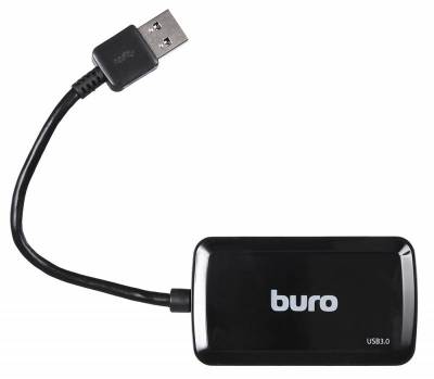 Разветвитель USB 3.0 Buro BU-HUB4-U3.0-S 4порт. черный