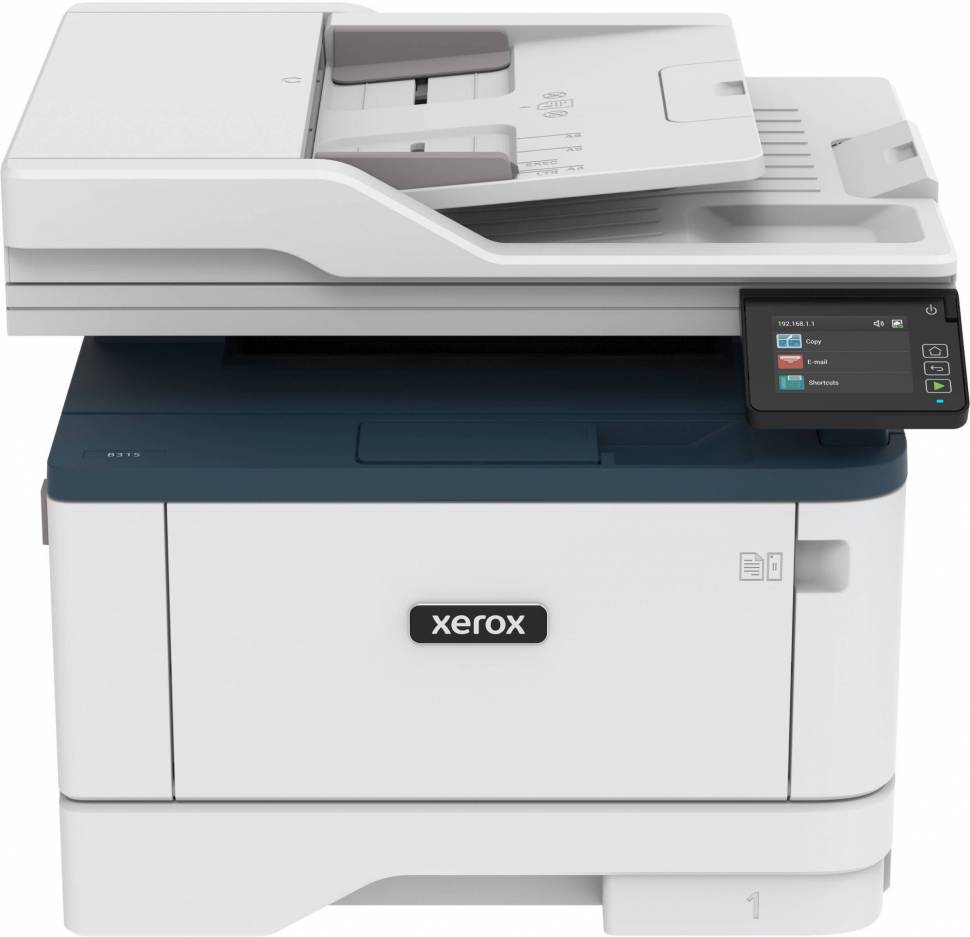 МФУ лазерный Xerox WorkCentre B315V_DNI A4 Duplex Net WiFi белый/синий  купить в интернет магазине. Рассрочка без процентов.